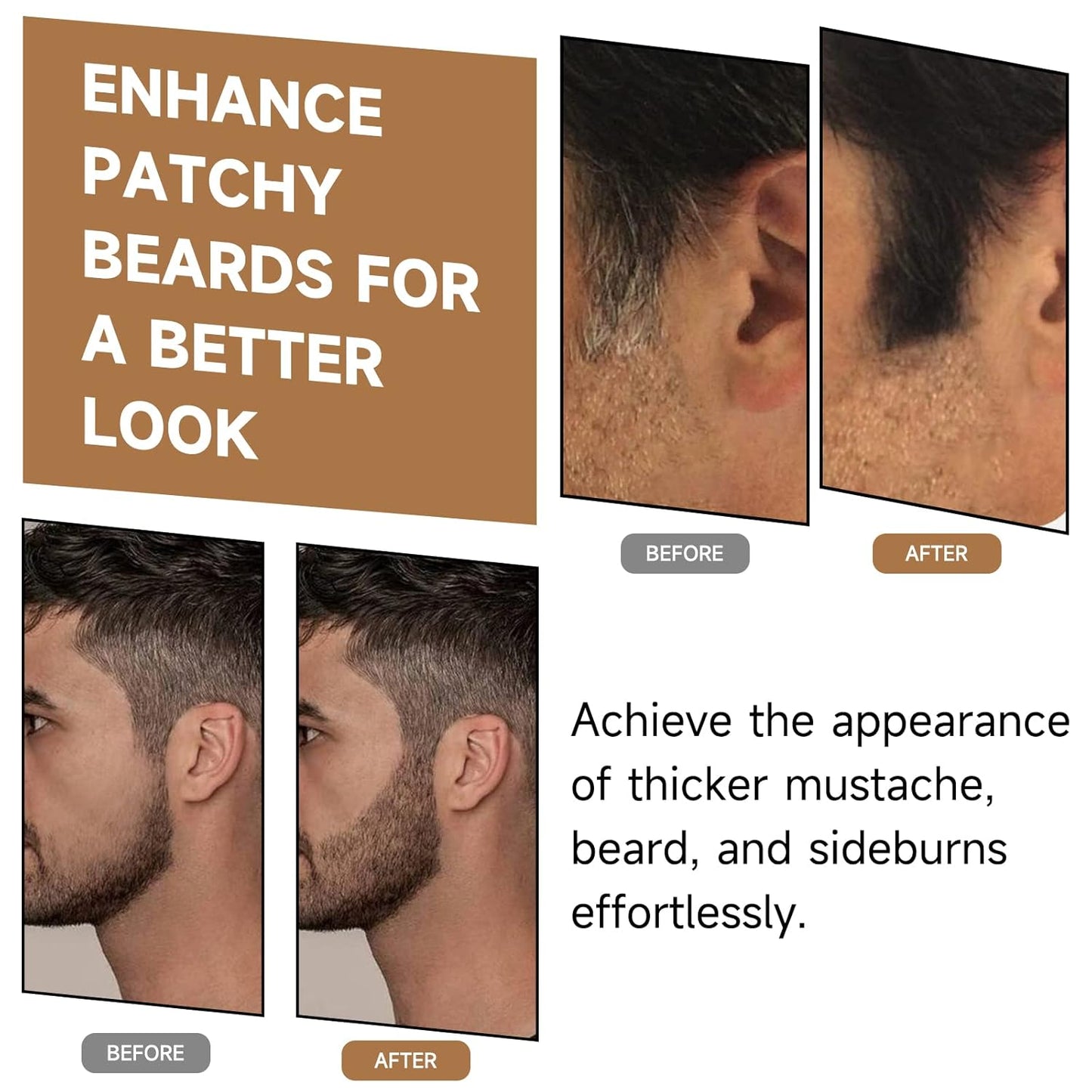 Root Touch Up Powder, Instantly Gray Hair Cover Up, Women Color Root Coverage Shadow Powder for Thinning Grey Hairline, Men Roots Concealer for Hair Loss Beard Line Eyebrow, Black