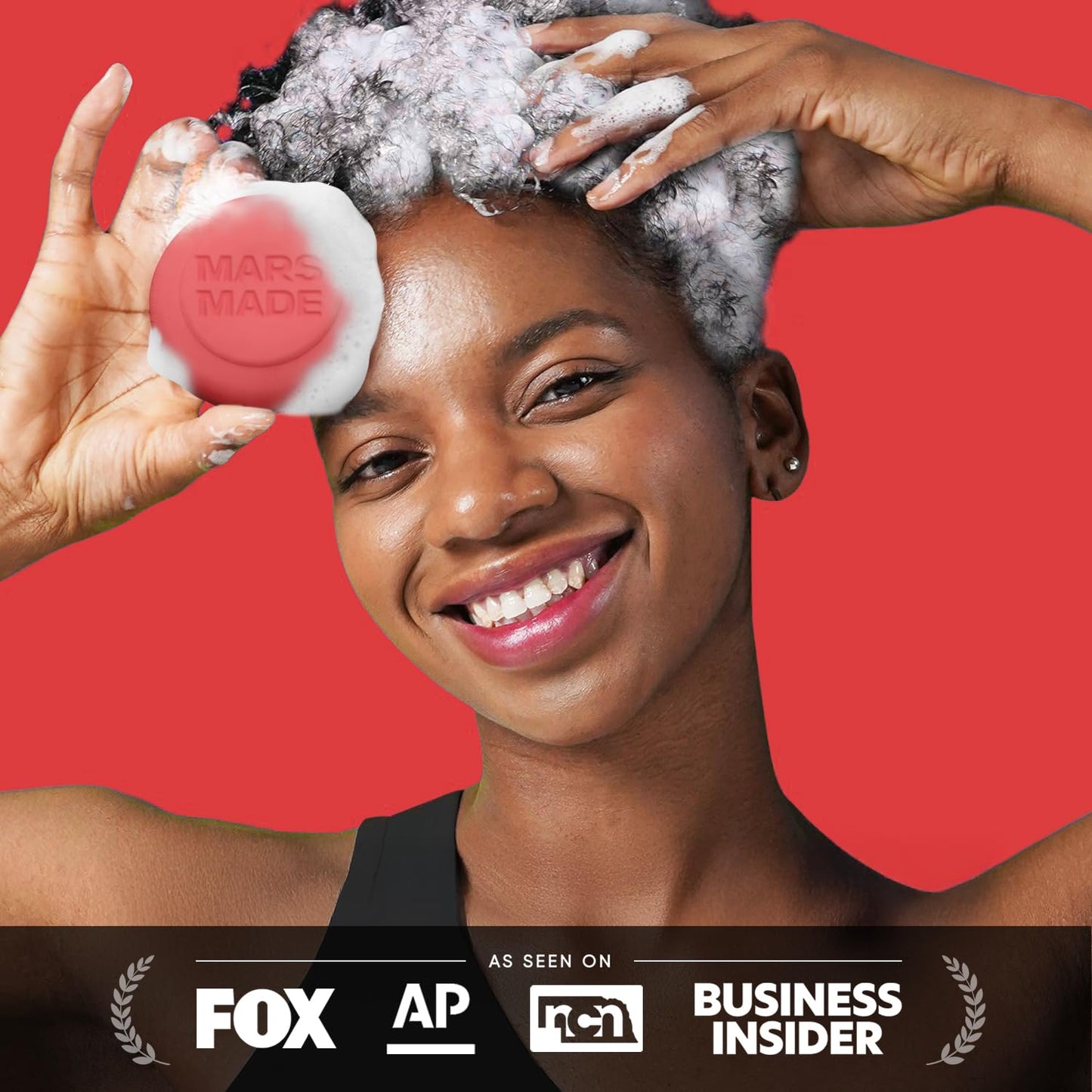 Red Bean Shampoo Bar 2.0 - Hydrating & Moisturizing Natural Hair Soap Bar Shampoo for Hair Color & Scalp Nourishment - Bathing Soap Solid Shampoo for All Hair Types (120g, 4.23oz)