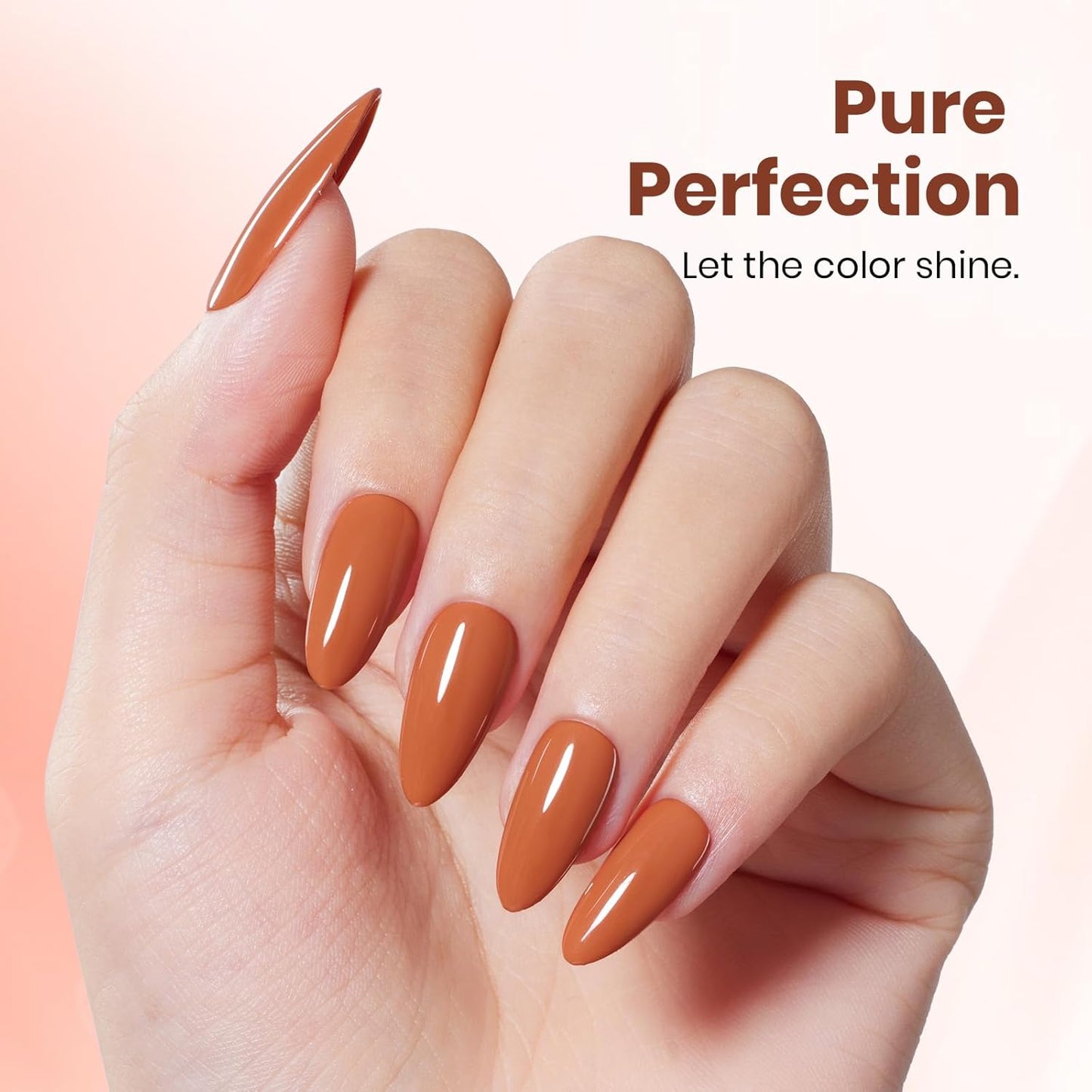 Beetles Orange Gel Nail Polish - 1Pcs 15ml Dark Orange Color Soak Off Gel Polish Nail Art Manicure Salon DIY Uv Lamp Nail Design Decoration at Home