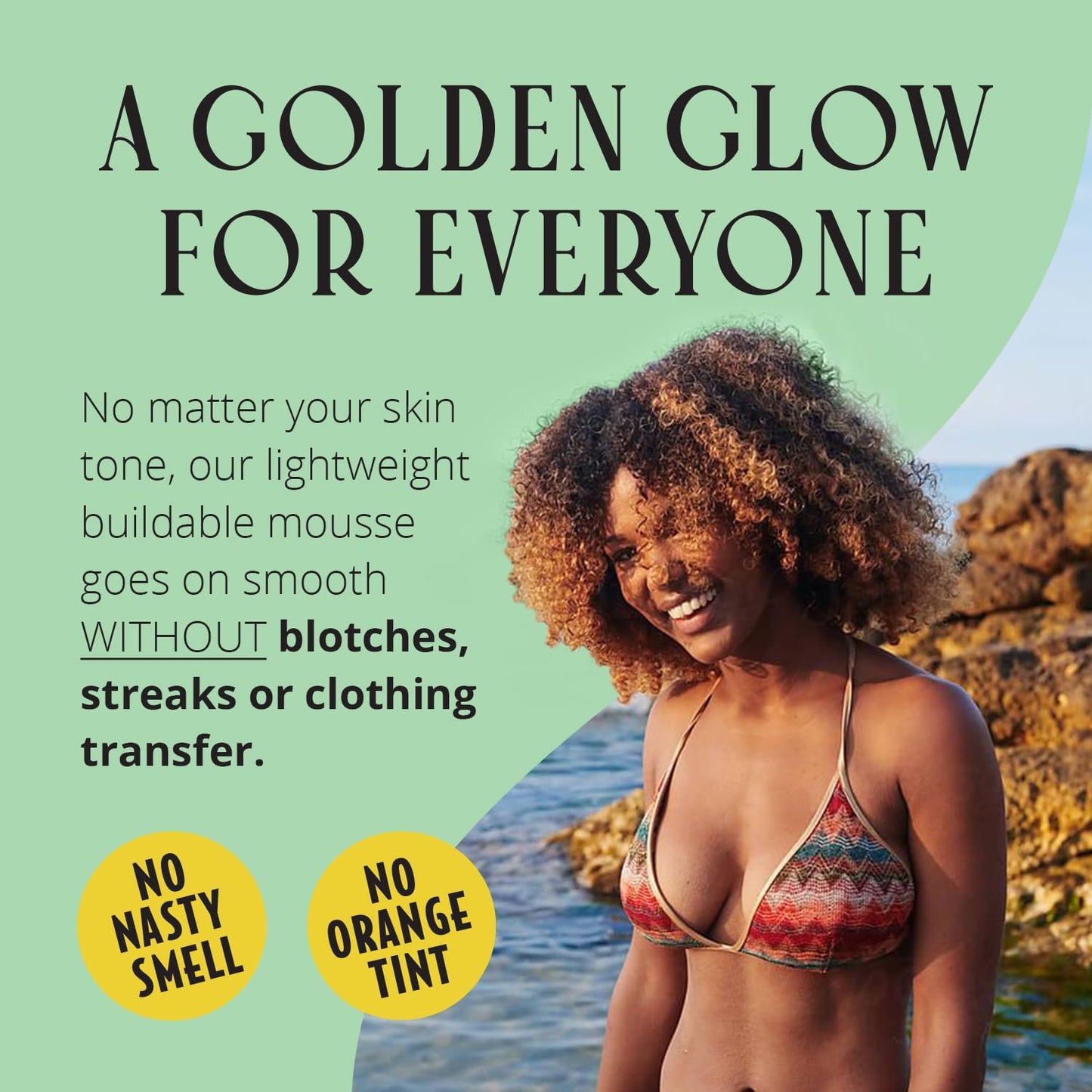 Skinerals Organic Self Tanner Mousse, Sunless Tanning Foam for Face & Body, Streak-Free, Quick-Drying, Long-Lasting Self Tan, 8 Oz, Californium