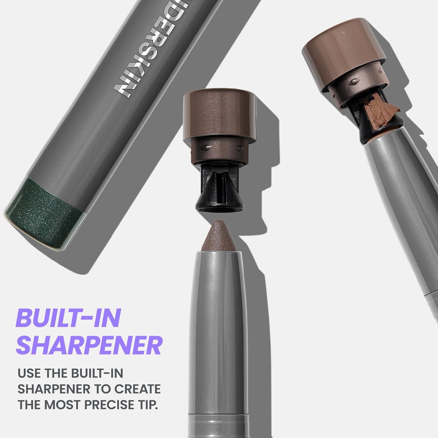 Wonderskin IYKYK Eyeshadow Stick - Longwear Eye Shadow Sticks, Budge-Proof & Waterproof Shimmer Eyeshadow Stick with Built-in Sharpener (Champagne)