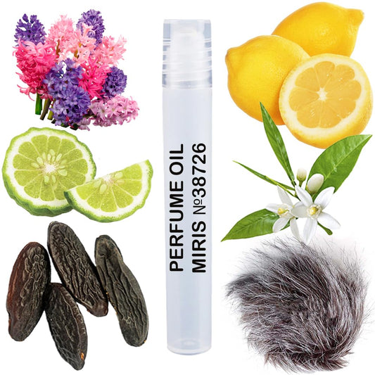 MIRIS Perfume Oil No. 38726, Inspired by Vrs Pour Homme, Long-Lasting Men Roll-On, Rollerball 0.34 Fl Oz / 10 ml