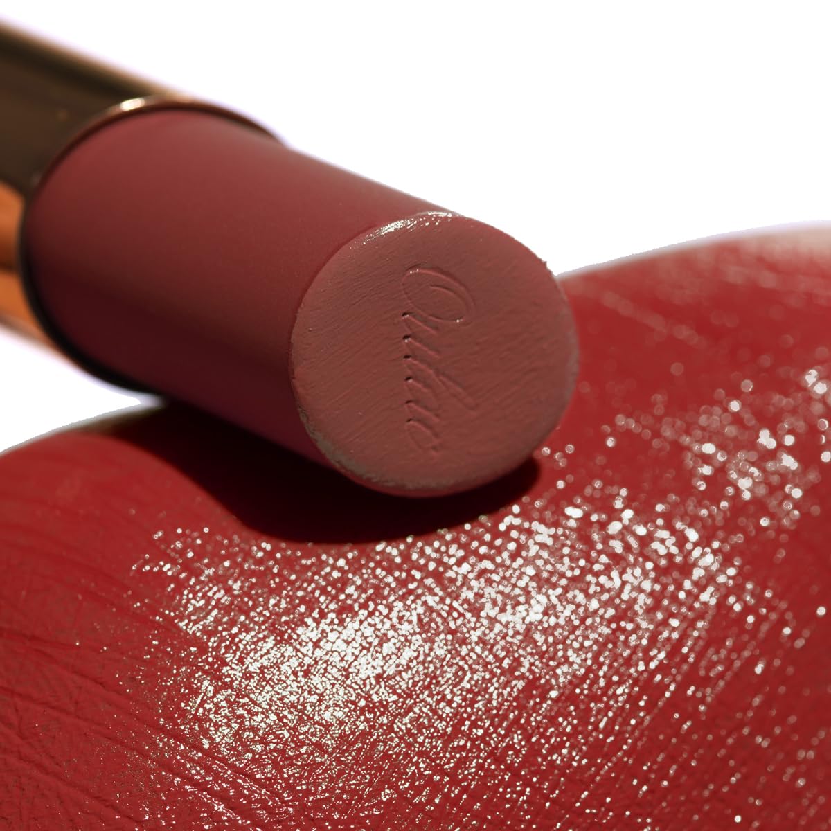 Oulac Color Rich Satin Lipstick - Red Brown Full Coverage Lip Color, Creamy Silky-Smooth, Moisturizing, Satin Matte Finish, Infused With Shea Butter, Vegan & Clean Beauty, 4g, SG14 Blair