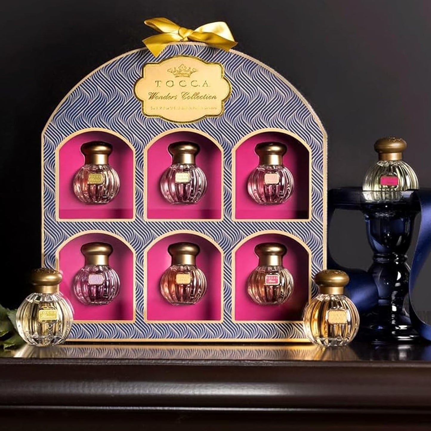 Tocca Wonders Mini Women's Perfume Deluxe Set of 6 - Includes Florence, Cleopatra, Stella, Giulietta, Colette and Lucia, 0.17 Fl Oz (5ml) Each