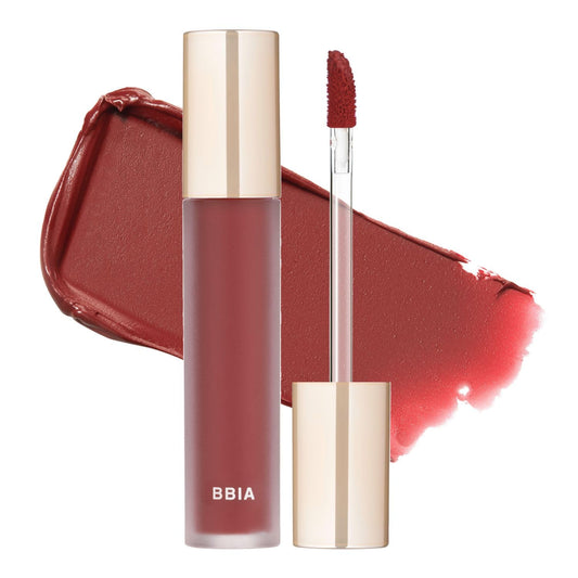 BBIA Last Velvet Tint - Soft & Creamy Matte Finish Lip Stain, Blur Effect with Velvety Texture, Long-Lasting, High Pigment, Lightweight, Non-Drying, Vegan, Korean Lip Makeup (V14 CHILL BOSS)