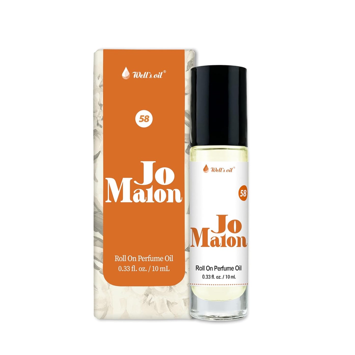 Well's Oil Well's Perfume Oil Roll-On (Jo Malon) | 10 ml / 0.33 fl Oz | Clean, Rich, Pure Scent | Alcohol-Free | Oil Based | Long Lasting | Concentrated Roll-on Perfumes for Women and Men
