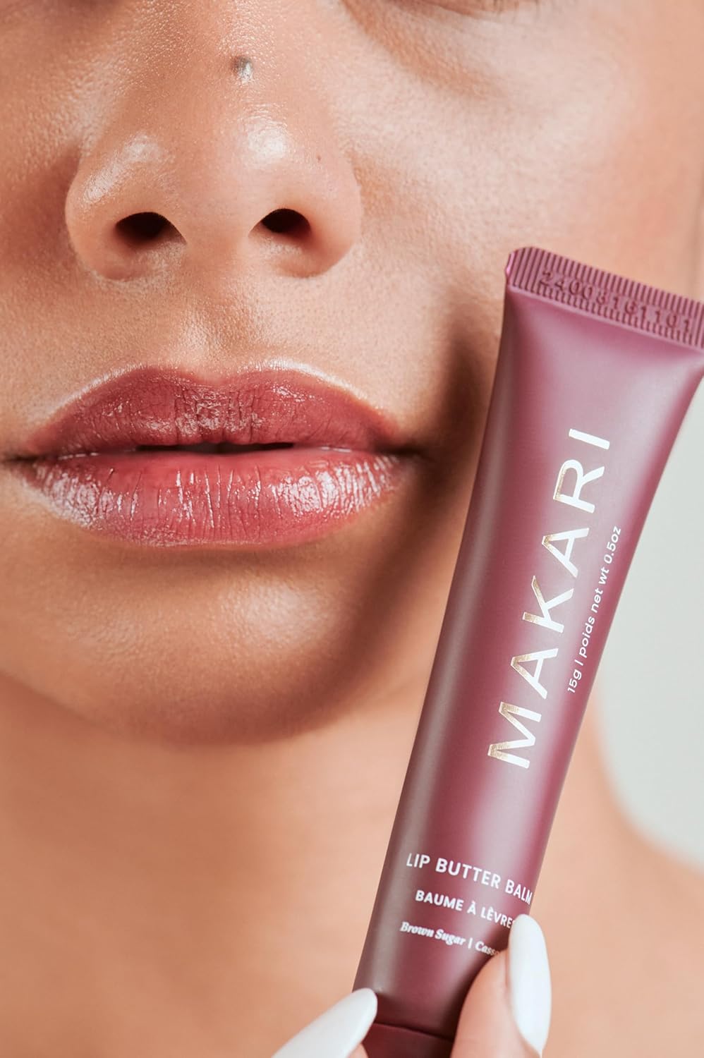 Makari Brown Sugar Lip Butter Balm, Ultra-Nourishing Moisturizer for Dry, Chapped Lips, Sweet Brown Sugar Flavor, Lightweight Non-Greasy Formula for Daily Hydration, All Skin Types, 0.5 oz