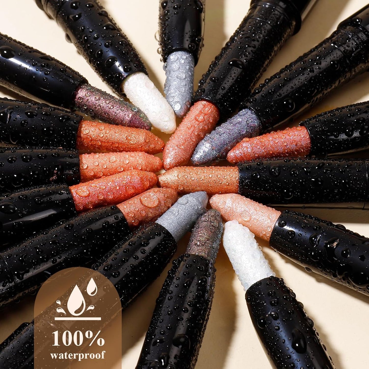 Longwear Cream Eye Shadow Sticks(37 Matte Pearl), Smudge-Proof, Waterproof Eyeshadow,Silky Formula Glitter With Makeup Brush,White Eyeshadow Stick