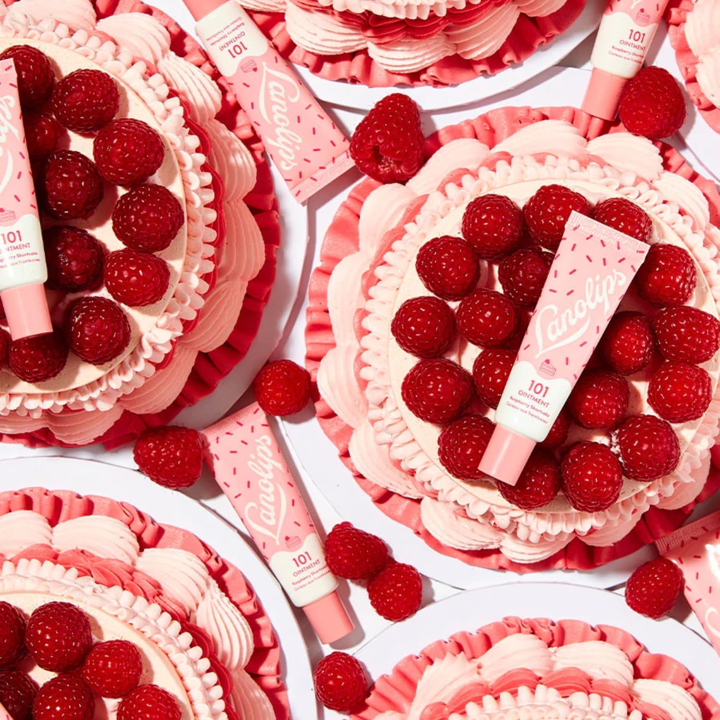 Lanolips 101 Ointment - Lanolin Lip Balm for Smooth, Hydrated & Healthy Lips - Multipurpose Lip Ointment with Lanolin Oil for Dry Lips, Cuticles & More - Raspberry Shortcake (0.52 oz)