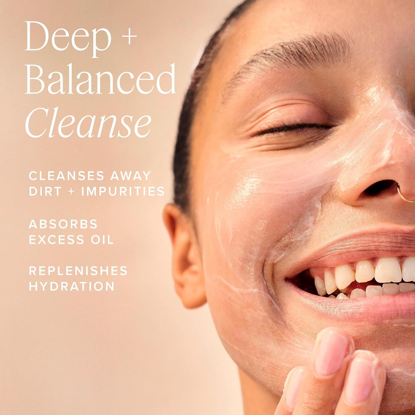 Farmacy Foaming Face Wash for Oily Skin - Whipped Greens Oil-Free Gentle Facial Cleanser & Exfoliator - Infused with Green Clay to Remove Impurities, Control Oil & Maintain Skin Hydration (50ml)