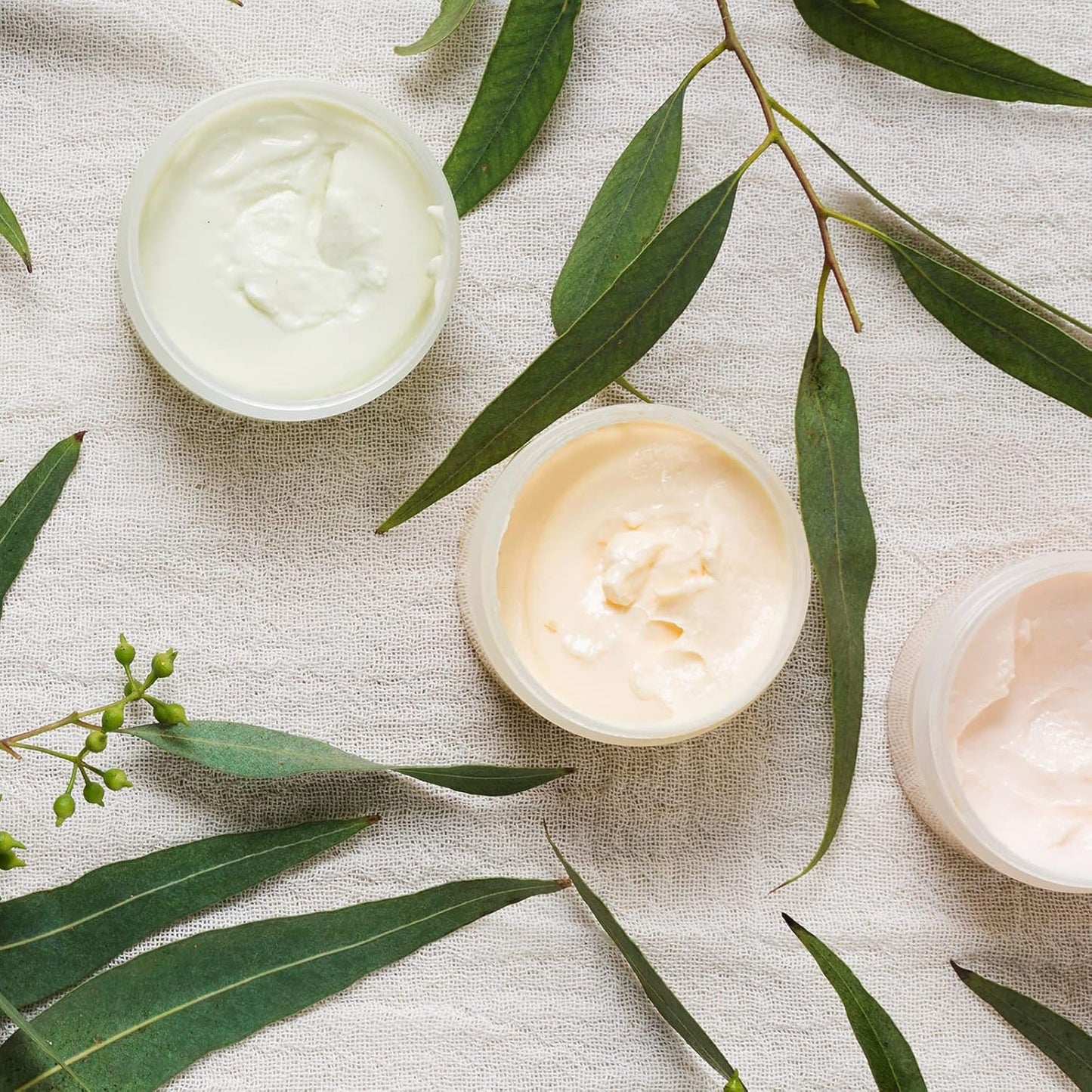 Eternal Moment 36 Pack 6 OZ Plastic Jars Round Clear Cosmetic Container Jars with White Lids, Perfect for Lotion, Slime，Cream, Ointments, Makeup, Eye Shadow, Samples, Pot, Travel Storage