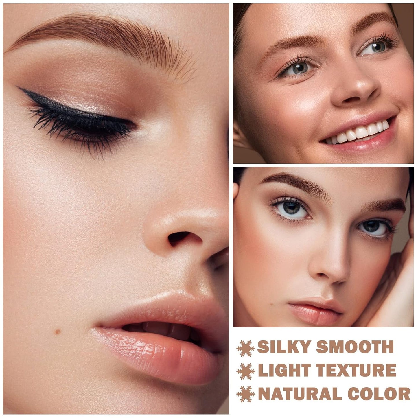 Eyebrow Pomade Cream,Brow Pomade Gel Naturally Long Lasting Waterproof,Delicate and Smooth Eye Brow Makeup Cosmetics with Eyebrow Brush - Light Brown