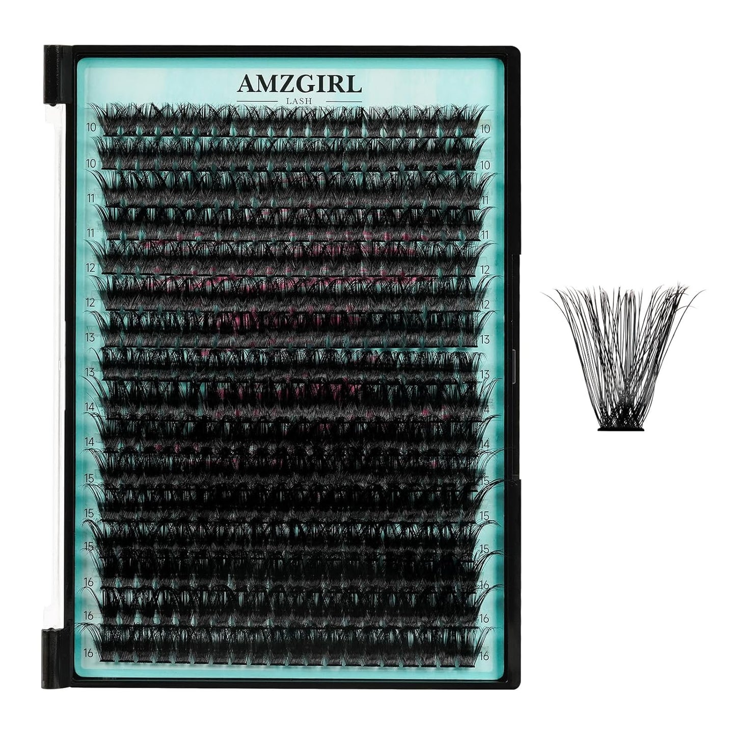 Lash Clusters 320Pcs 80D Eyelashes Cluster D Curl Individual Wispy Lashes Cluster for DIY Cluster Eyelash Extensions at Home for Beginners (Mix10-16mm)