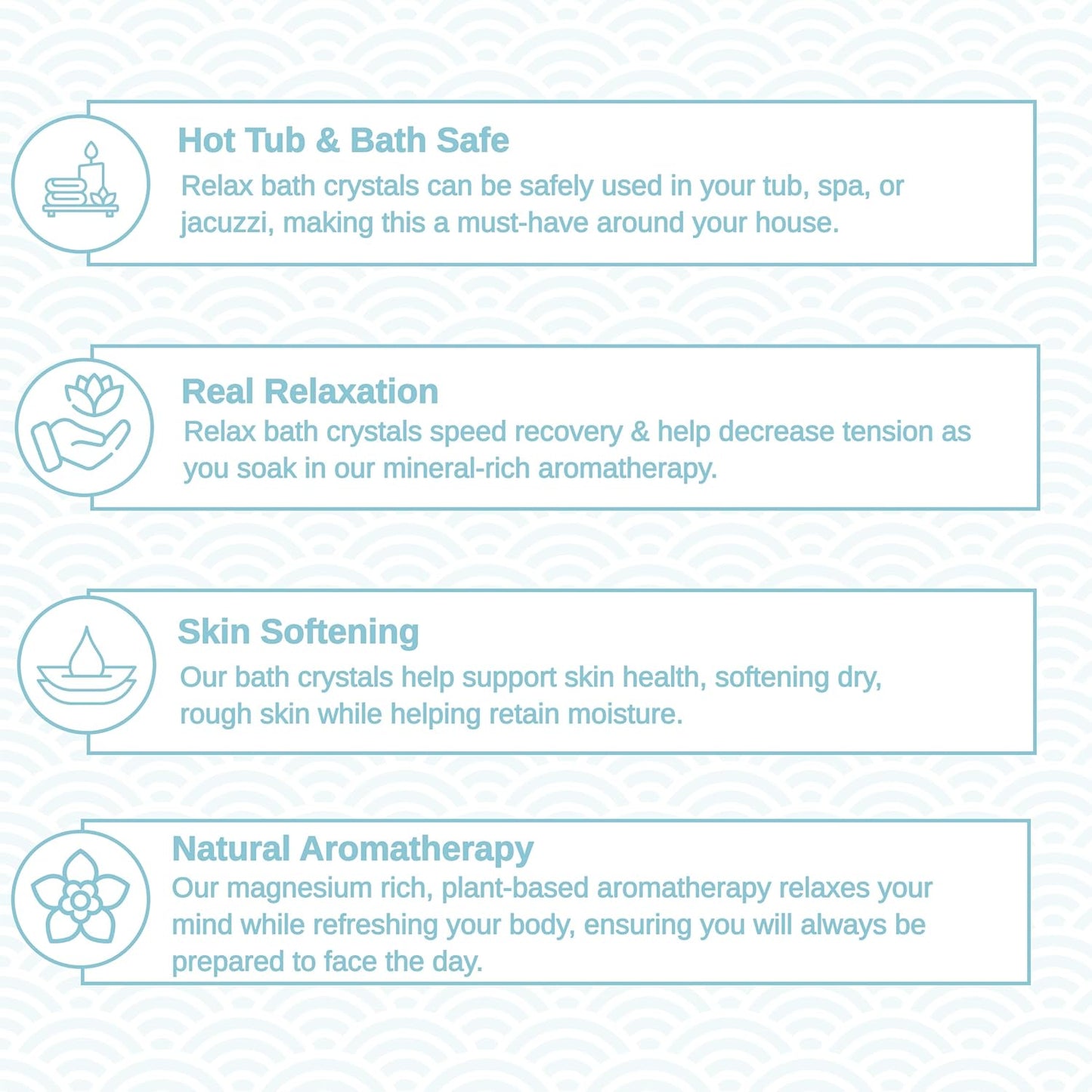 Relax Spa & Bath, Epsom & Dead Sea Salts, Aromatherapy Bath Salts for Hot Tub, Bath, or Spa, Infused with Magnesium, Respiratory Therapy