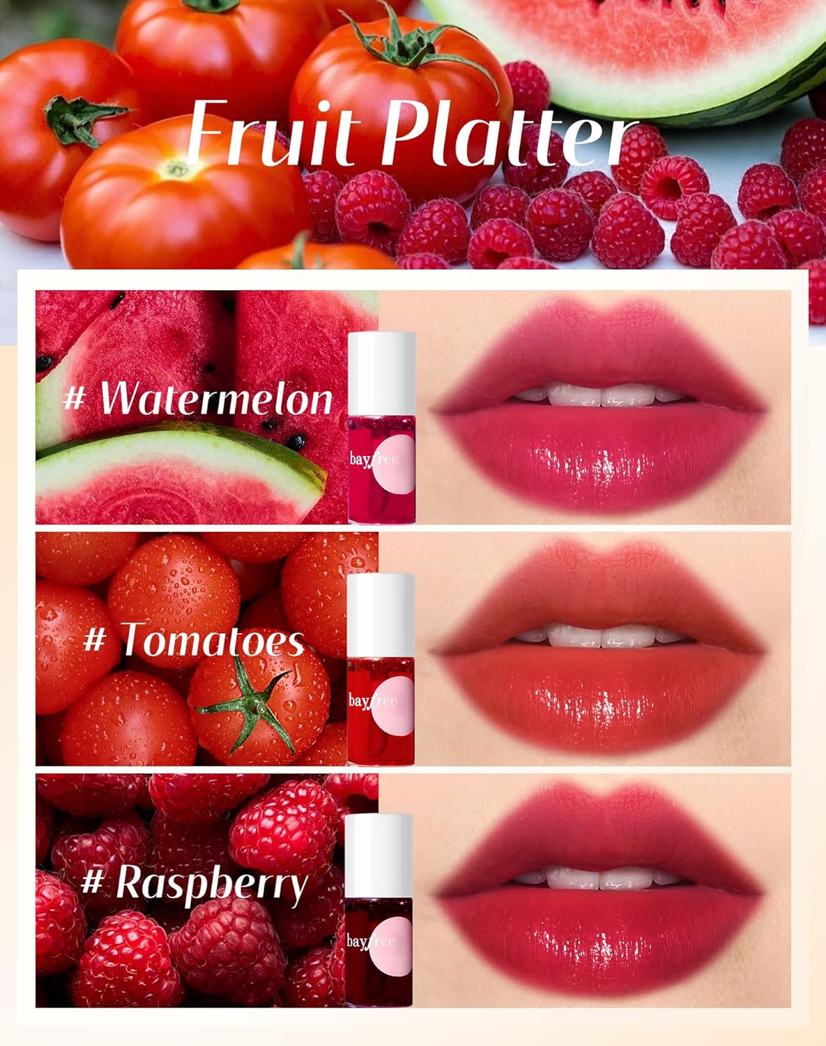 Lip Tint Stain Set, Lip Stain Long Lasting Lightweight Waterproof, Transfer-Proof, Non-sticky, Lip Makeup Matte Finish