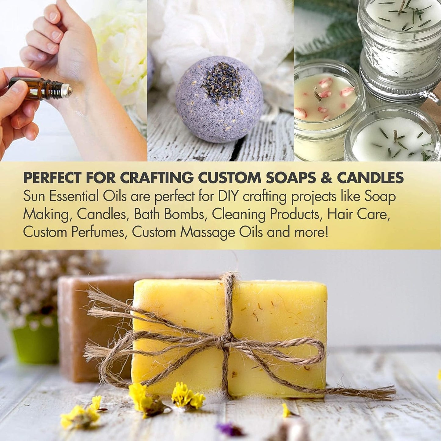 Sun Essential Oils Deep Muscle Ease Blend Essential Oil 16oz for Aromatherapy Diffuser, and Muscle Ease