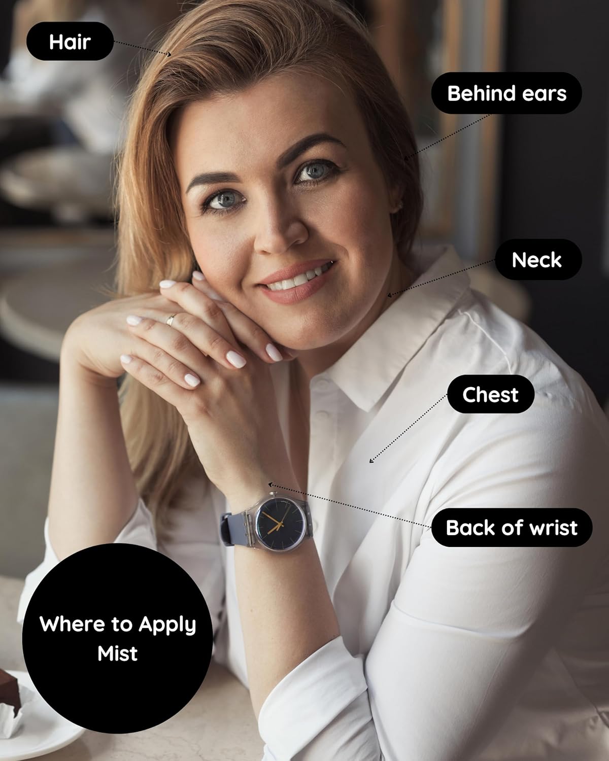 Santal Natural Hair & Body Mist Spray, Pure Essential and Fragrance Oils, Alcohol-Free, Handmade in California, 0.5Fl Oz