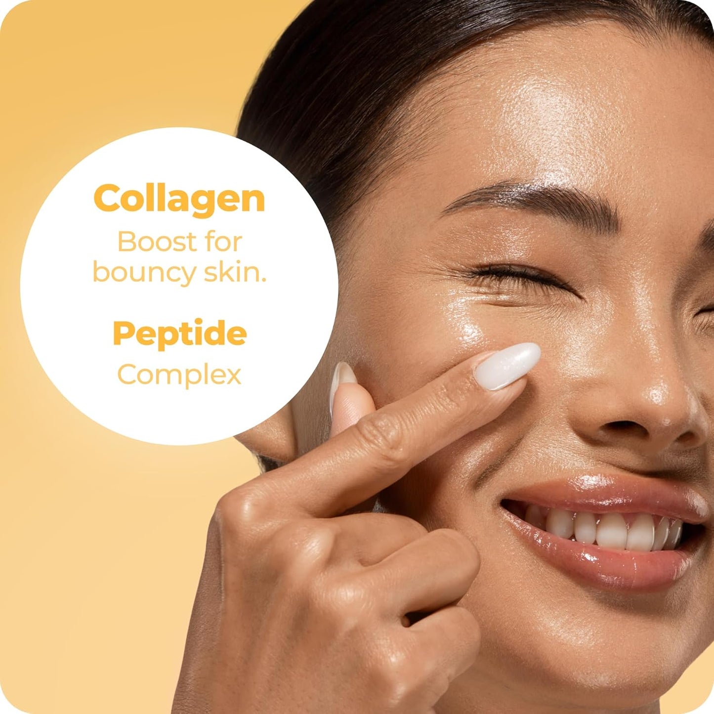 Moisturizer - Hydrating Face Cream for Dry Skin - Lightweight, Silky Texture - Collagen Boosting Peptides - Made in Japan - Wildflower Fragrance