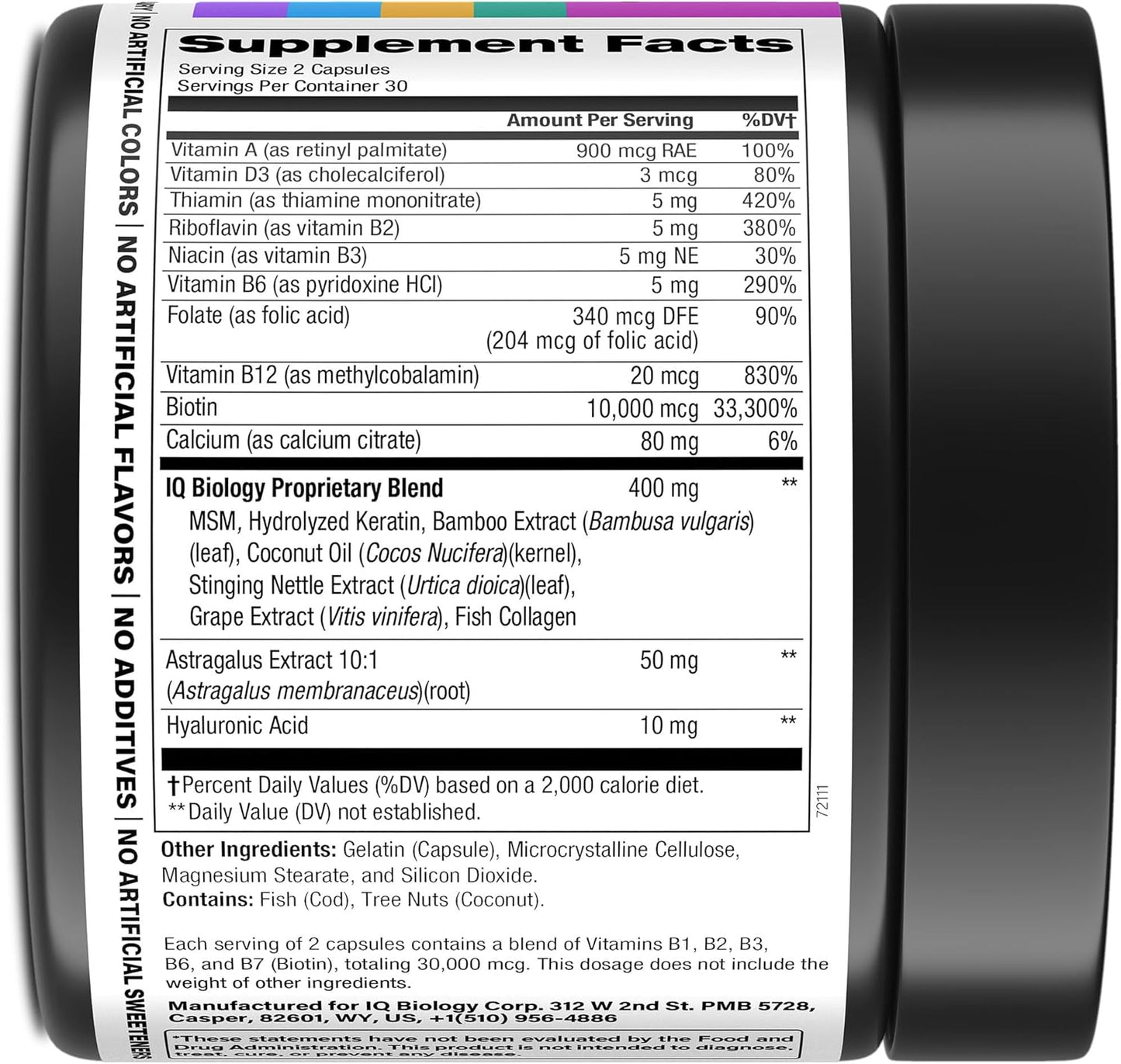 Biotin for Hair Growth Women & Men with Collagen & Keratin 30000mcg for Hair Loss & Thinning Hair - Hair Skin Nails Vitamins, Biotin 10000mcg and Collagen Supplement - Hair, Skin, Nail Care - 60 Pills