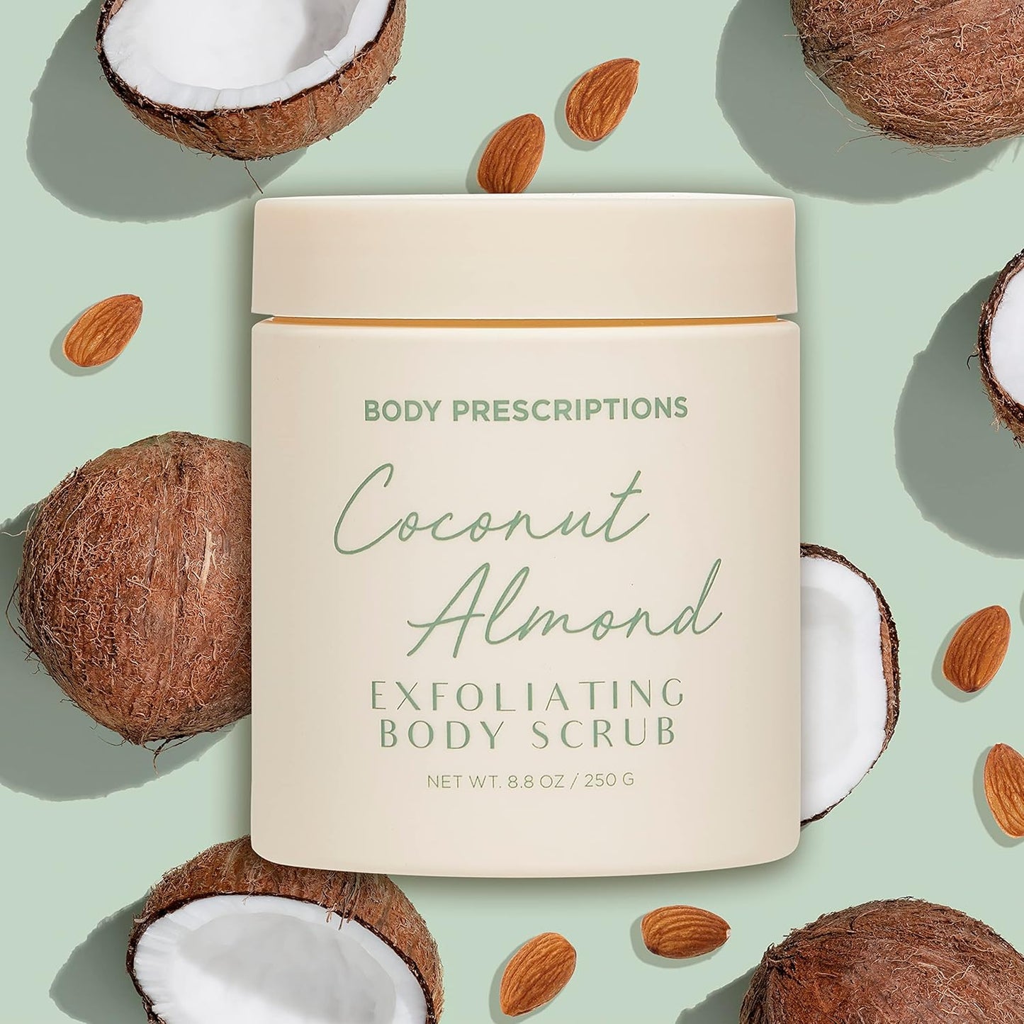 Body Prescriptions Exfoliating Body Scrub – Body Cleanser for Nourished, Ultra-Smooth Skin, Honey Citrus, Coconut Almond, and Sweet Mint