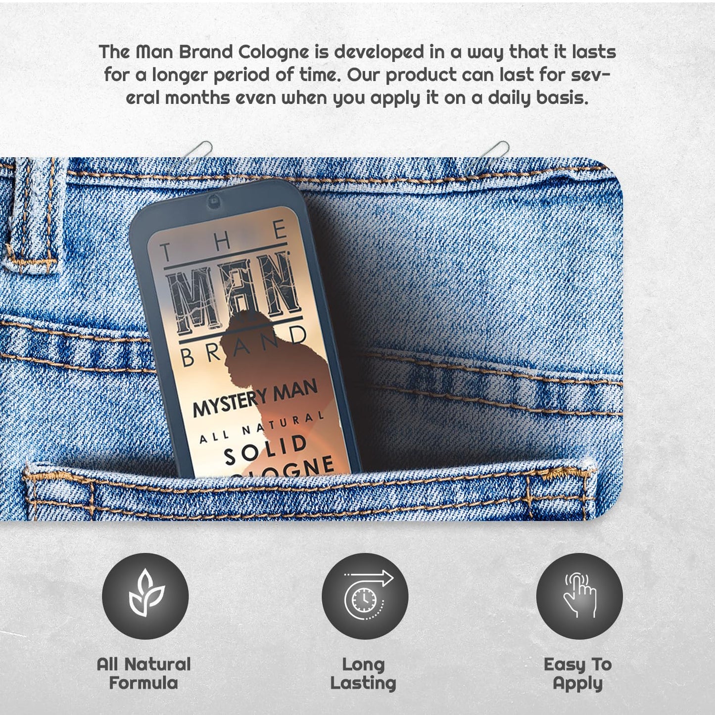 Solid Cologne (3/4 oz (Pack of 1), Mystery Man)