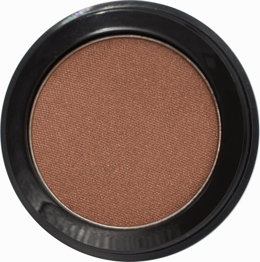 Copper Glaze Light Bronze Dark Pink Shimmering Pressed Powder Single Vegan Eyeshadow; Talc, Paraben & Cruelty Free