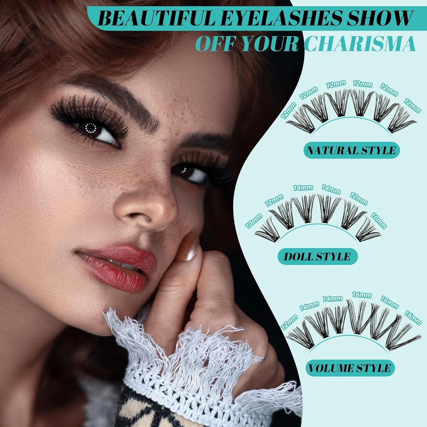 Lash Extension Kit 320Pcs,DIY Individual Lashes Clusters Kit,Lash Bond And Seal,Lash Remover For Eyelashes Extensions,Lash Applicator Tool For False Eyelash Cluster Kit At Home(30D,D-Mix9-16mm Kit)