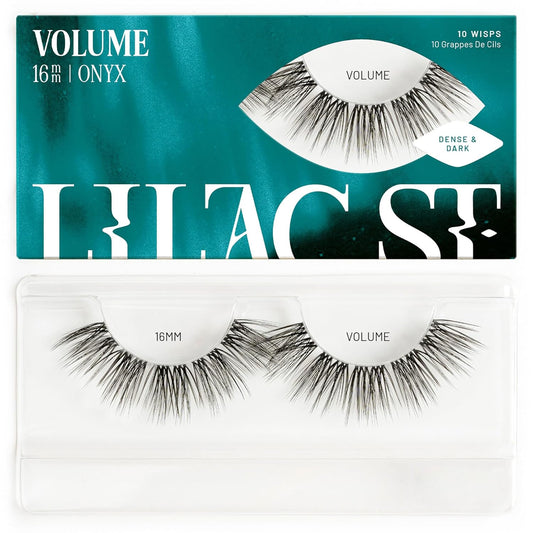Lilac St - Volume Dramatic Faux Eyelash Clusters (16mm) - Dense & Distinctive Look - DIY Lash Extension Wisps - Lightweight & Lifelike - Lasts 10 Days - Korean Silk - Cruelty Free, Vegan - 10 Lashes