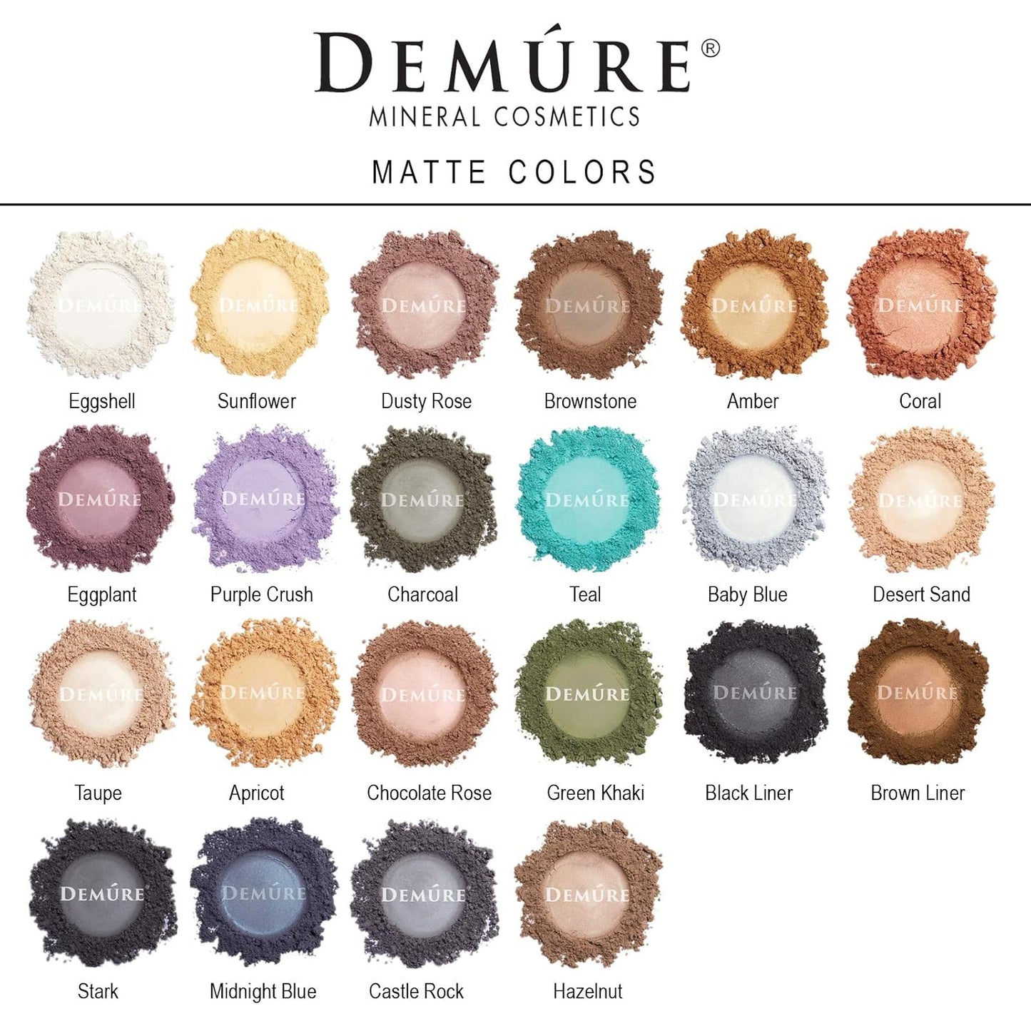 Demure Mineral Make Up Eye Shadow (Teal), Matte Eyeshadow, Loose Powder, Eye Makeup, Professional Makeup
