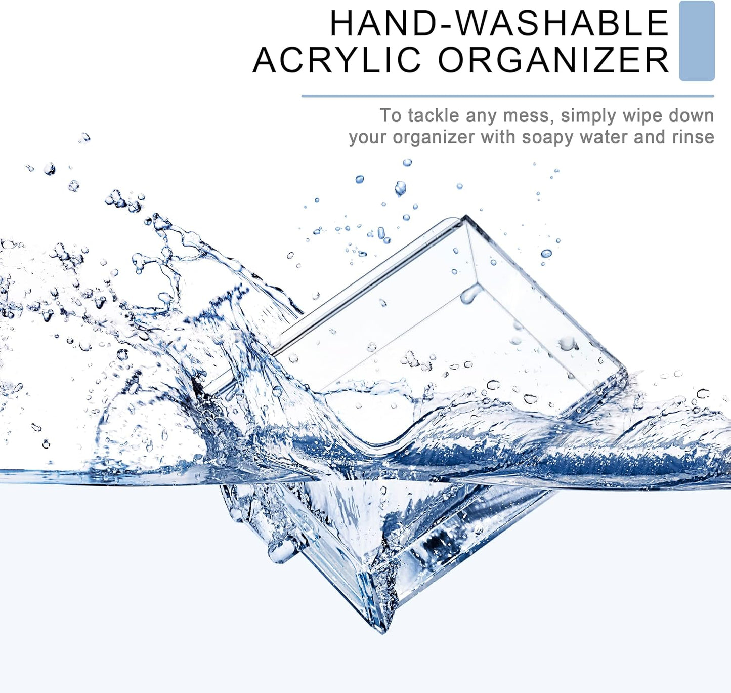 Sorbus Acrylic Makeup Organizer Set, 7-Drawer Vanity & Countertop Cosmetic Storage with Small & Wide Drawers, Clear Makeup Storage for Brushes, Lipsticks, Jewelry – Holiday Gift for Women & Teens