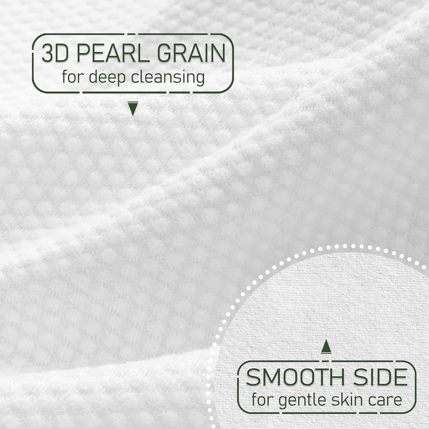 Bamboo Viscose Disposable Face Towel Biodegradable Large Dry Face Wipes 120 Count Extra Thick Soft Clean Facial Towels for Sensitive Skin, Makeup Removing, Facial Cleansing