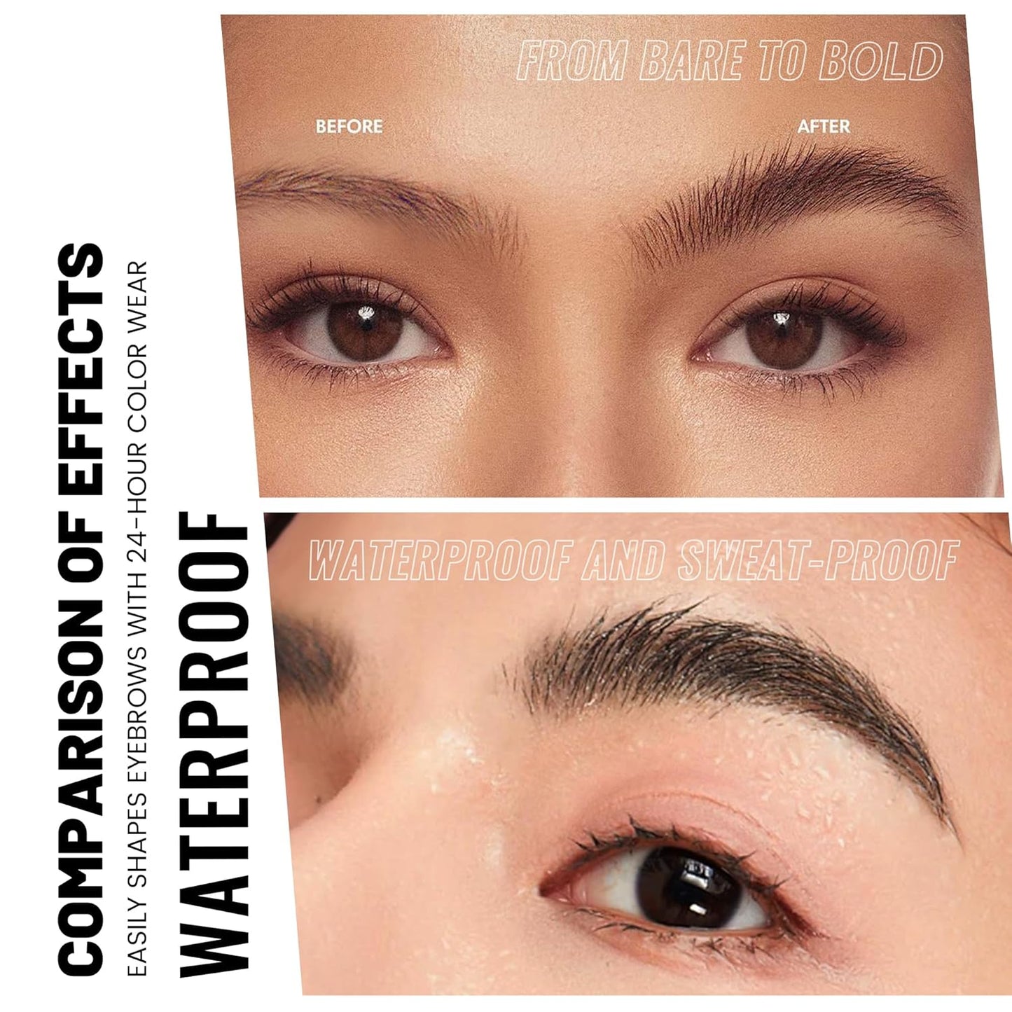 2 Pack 2 Fine Tip Eyebrow Pen, Waterproof Filling Faux Brow Makeup Pencils for Women with Precise Curved Brush-Tip to Fast Create Natural Hair-Like Brows, Last All-Day (Chocolate)