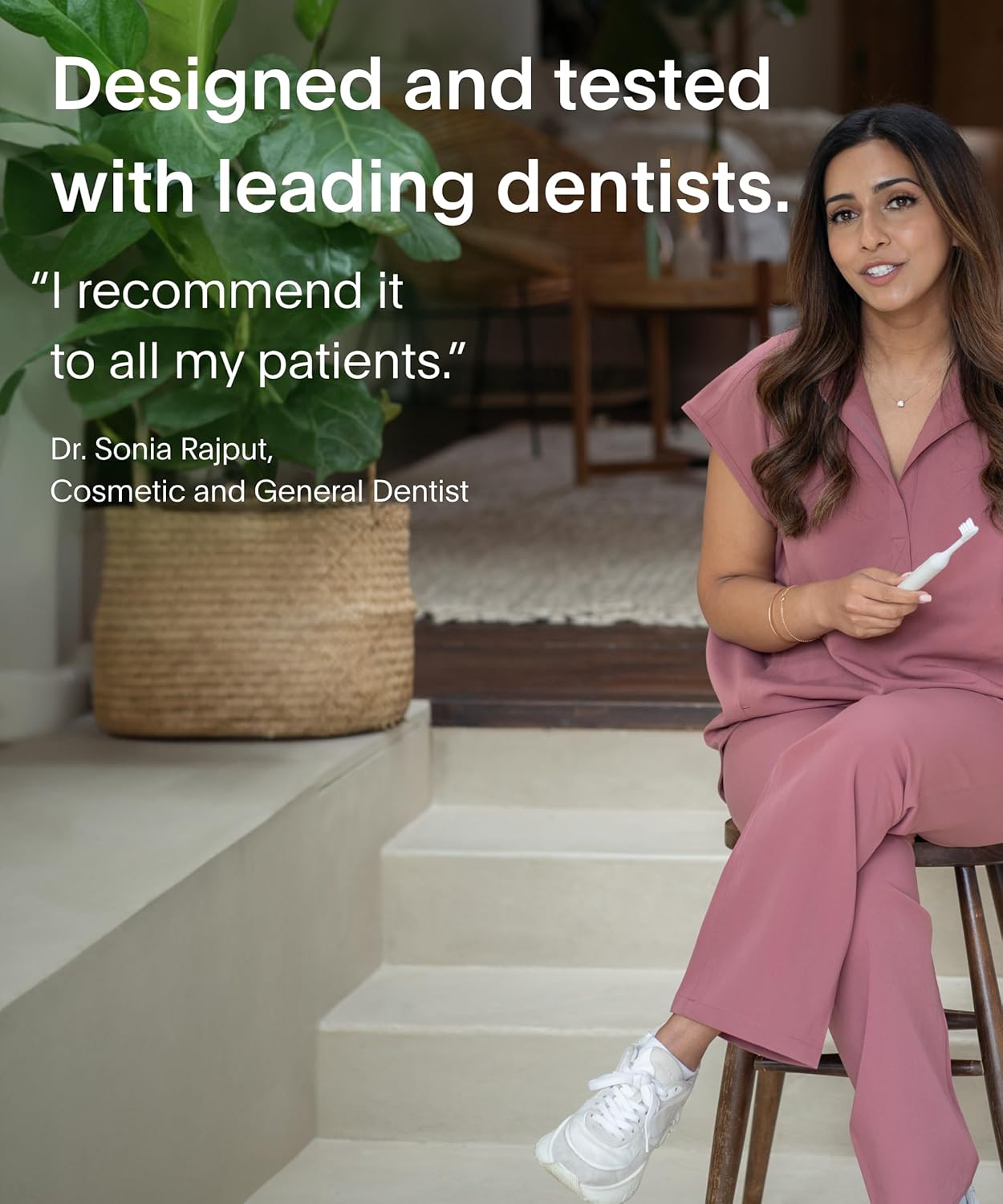 SURI Recyclable Plant-Based, Electric Toothbrush Heads - Built-in Tongue Scraper, Long Lasting Replacement Heads | Compatible Only with SURI Sonic Electric Toothbrush - Sea Mist, Pack of 3