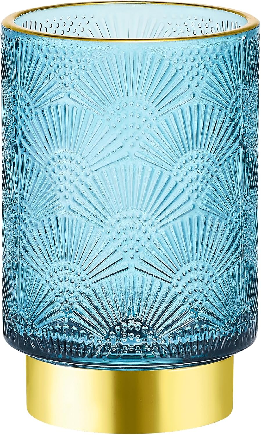 Makeup Brush Holder Organizer,Toothbrush Holders,Desk Pen Pencil Holder,Multifunctional Vintage Glass Brush Cup（A41-3-US）