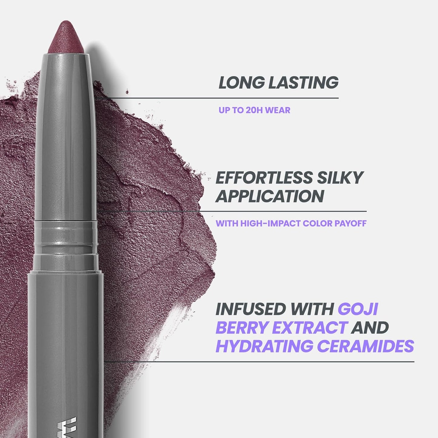 Wonderskin IYKYK Eyeshadow Stick - Longwear Eye Shadow Sticks, Budge-Proof & Waterproof Shimmer Eyeshadow Stick with Built-in Sharpener (Vixen)