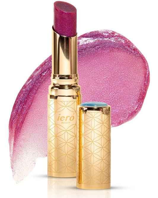 ieró Beauty 3-in-1 Moisturizing Vegan Tinted Lip Balm: Hydrating, Soothing Lip Serum + Plumping Balm + pH Reactive Tint | Shea Butter & Vitamin E | Antioxidant-rich Long Lasting Lip Care Paraben Free