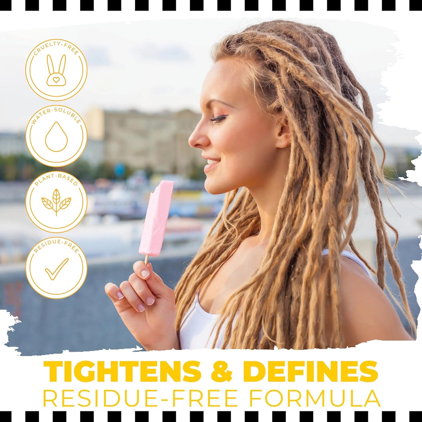 Dollylocks Tightening Spray – The Original Dreadlock Tightening & Residue-Free Loc Spray, Plant-Based, Vegan & pH-Balanced (Free Scent, 8oz)