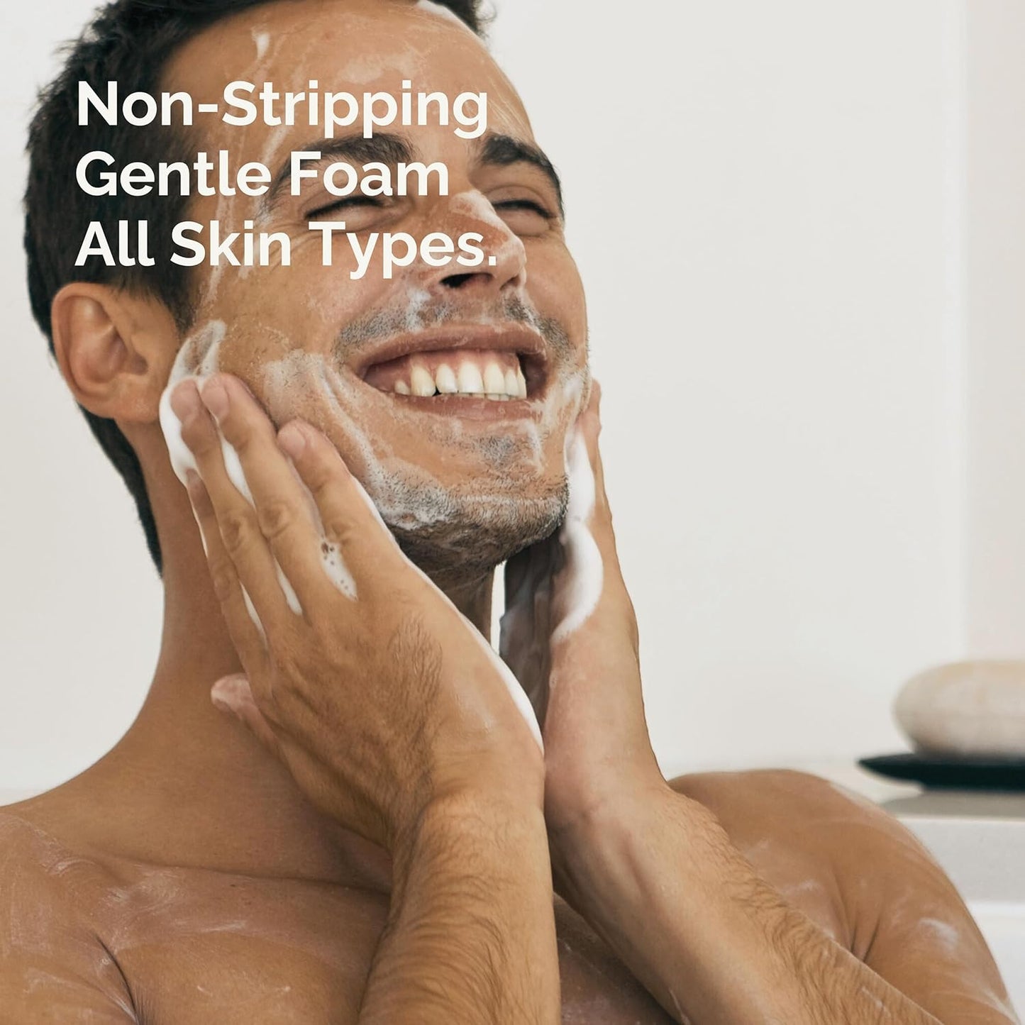 Nordisk Element Clarifying Gel Cleanser for Men with Plum Extract, Gentle Daily Face Wash for All Skin Types, Non-Stripping and pH Balanced, 100% Natural, Vegan, Sulfate-Free, 6.76 Fl Oz