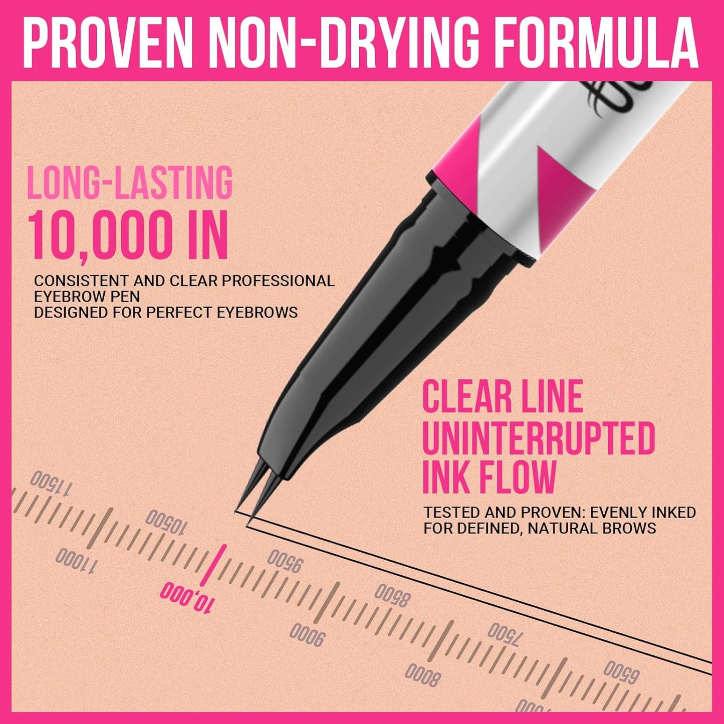 iMethod Curved Eyebrow Pen - 2-in-1 Dual-Ended Eyebrow Pencil with Curved Tip and Precise Brush-Tip, Microblading Eyebrow Pen for Natural Hair-Like Brows, Long Lasting, Blonde