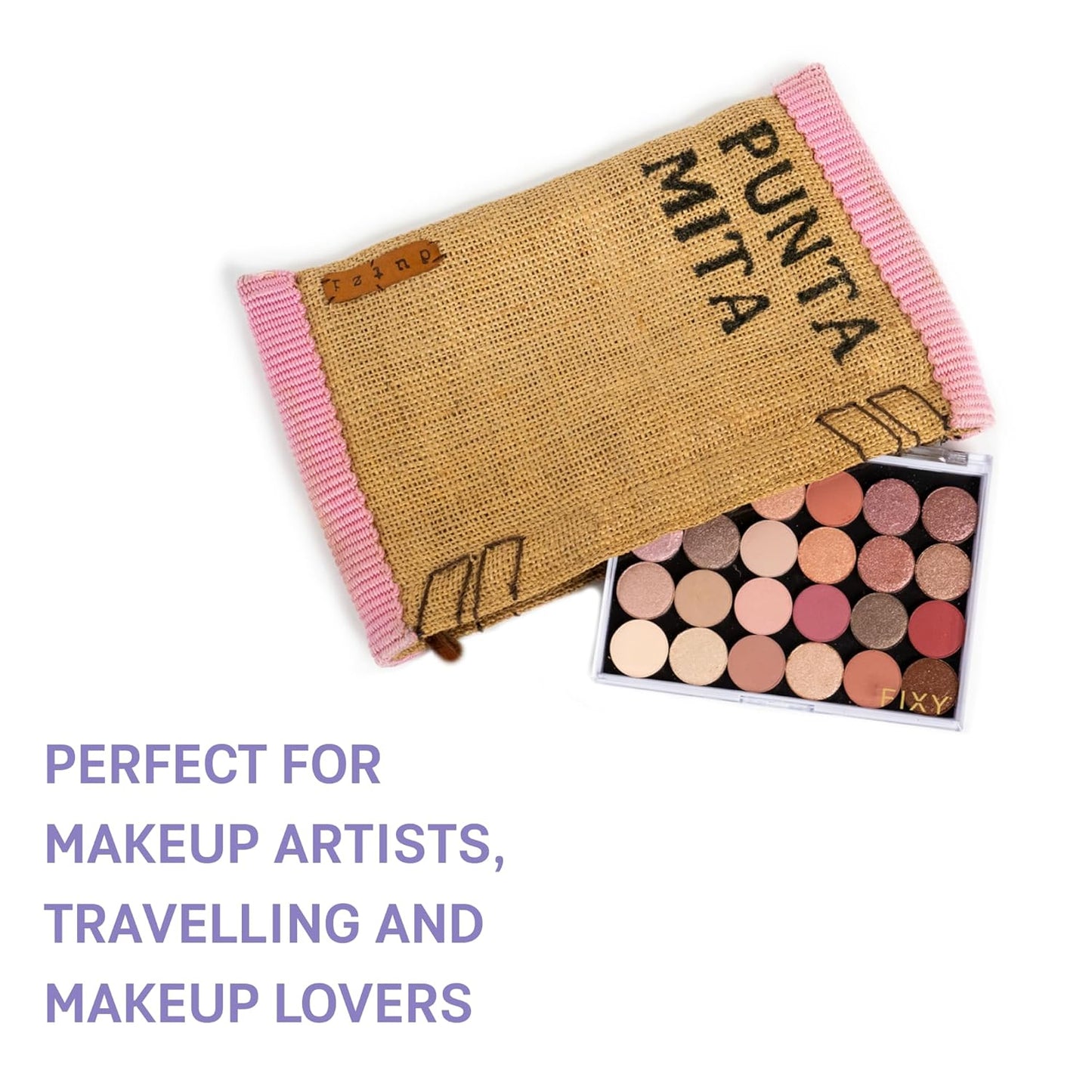 FIXY 2 Sets of Small Magnetic Makeup Organizer with Clear Top – Depot, Organize & Declutter Your Makeup–Travel-Friendly Empty Palette for Eyeshadow, Blush & More, Customizable & Portable- 5.7"x4.3"