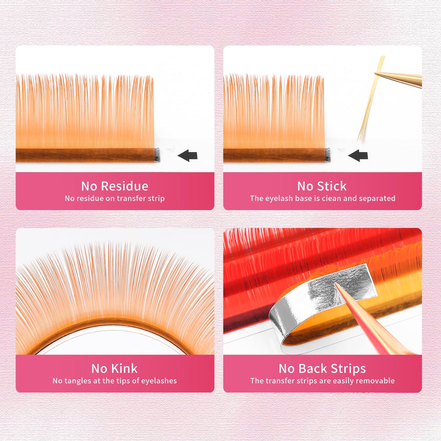 Eyelash Extensions Colored Lashes Extension 0.07 D Curl Lashes 14mm Classic Lash Extensions Soft Individual Lashes 16 Rows Natural False Eyelashes Volume Lashes Professional Use(Colored,0.07-D,14mm)