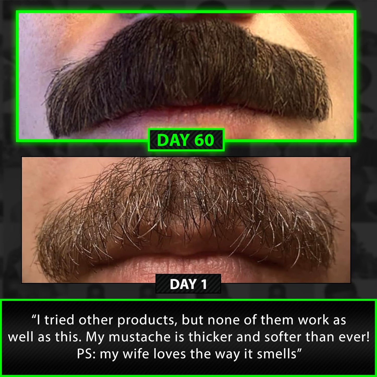 Beard Growth Kit w/ 2X Thickening Biotin Beard Balm for Men & Mustache Wax + GROW Maximum Strength Biotin 11-in-1 Hair Growth Shampoo and Conditioner for Men - Formulated in the USA