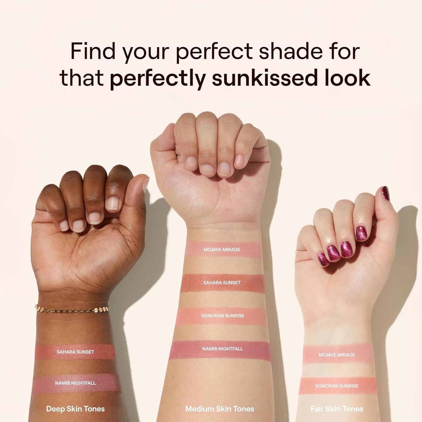 Live Tinted Huebeam Gradient Blushing Bronzer - Lightweight, Highly-Pigmented, Buildable & Blendable - Sunkissed, Glowy, Even Toned Skin Face Blush and Bronzer - Sahara Sunset