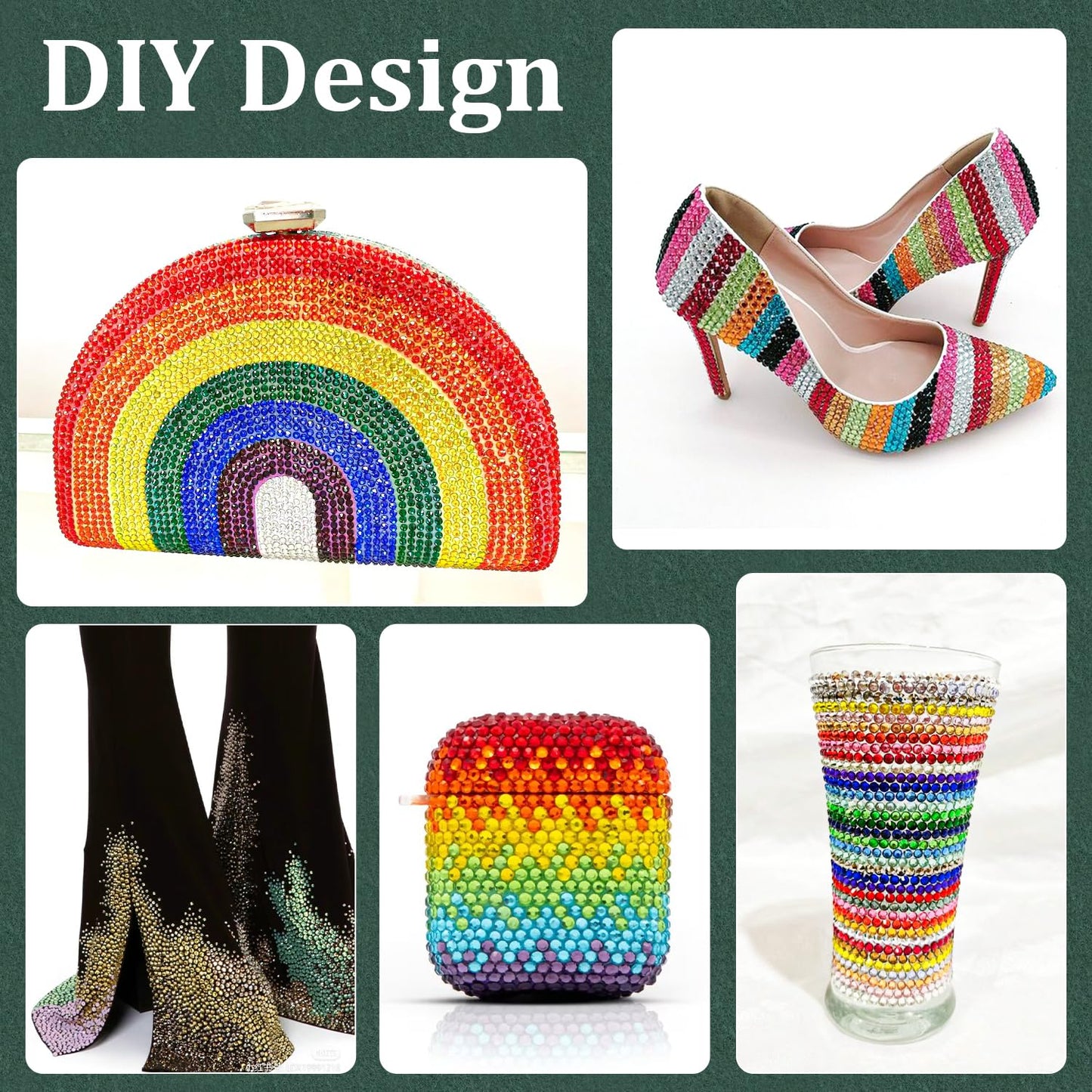 Resin Rhinestones for Crafting with B7000 Jewelry Glue, 2 Boxes Blue Purple Flatback Crystals with 3Pcs 10ml Glue for Bedazzling Crafts Nail Art Makeup，Non Hotfix Gems for Clothing Shoes