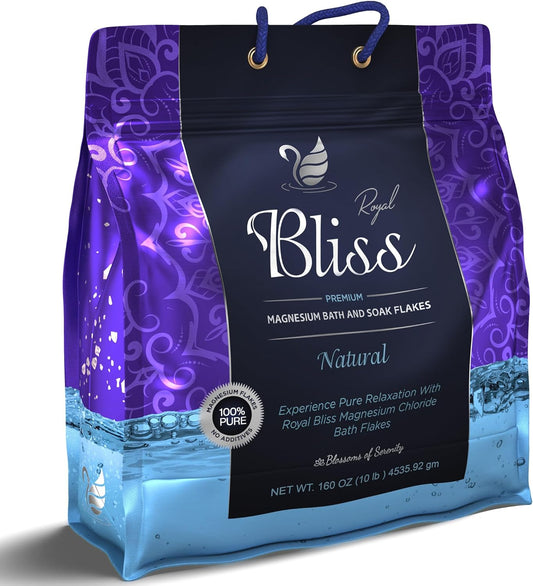 Magnesium Bath & Foot Soak | Salt Flake 10 LB (160 OZ), Super Value Pack | Natural Salts for Relaxation, Wellness & Muscle Relief, Soaking, Recovery & Stress Relief - 10 LB (160 OZ)