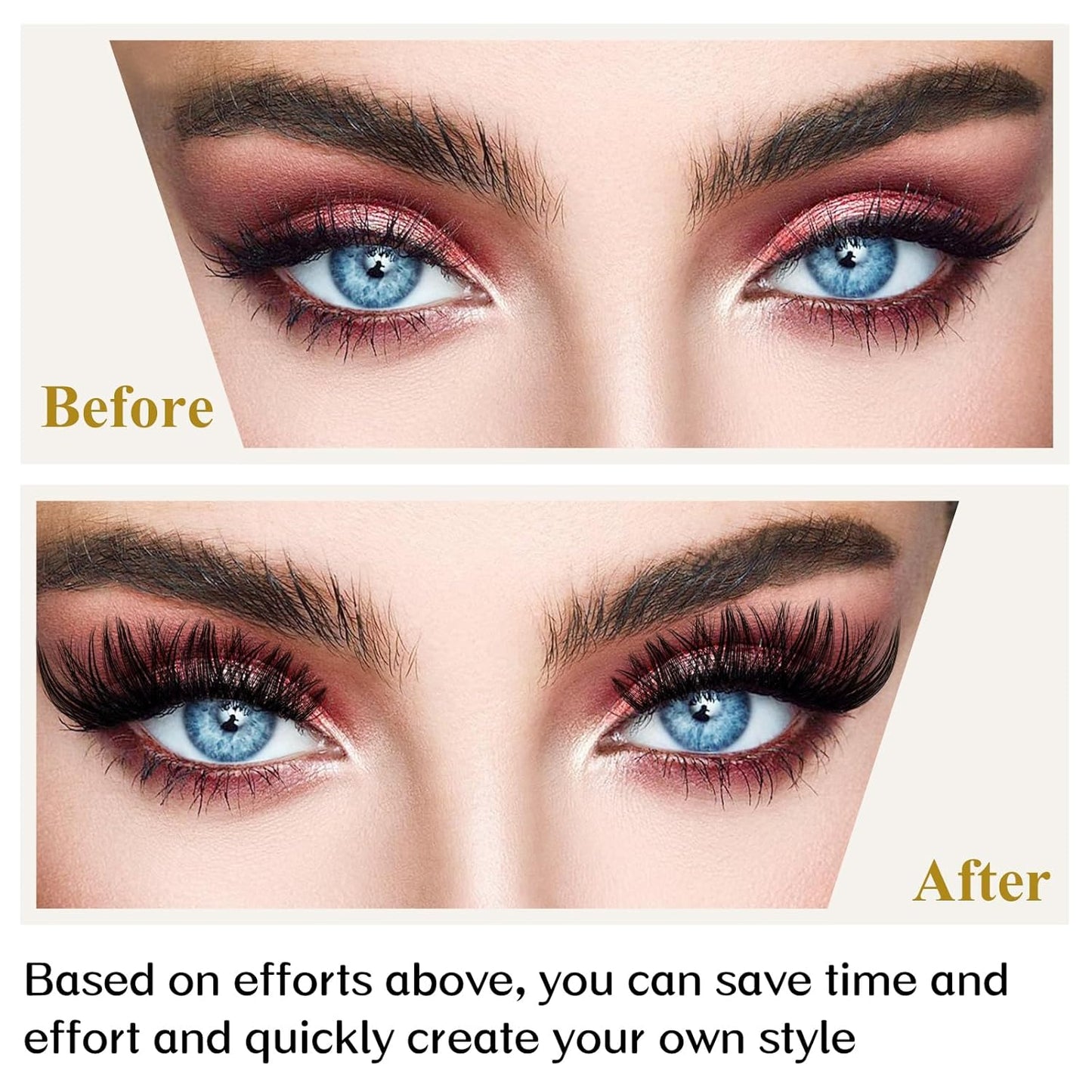 Lash Clusters B05 D Curl 8-16mm DIY Eyelash Extensions 72 Clusters Lashes B&Qaugen Fluffy Individual Lashes Cluster DIY at Home (B05,8-16MIX)