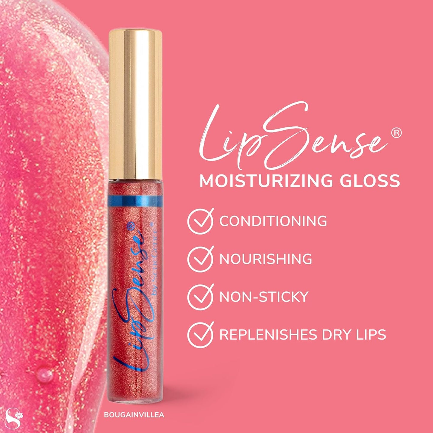 SeneGence LipSense Moisturizing Gloss – Hydrating, Long-Lasting Gloss with Shea Butter & Vitamin E, Vegan & Paraben-Free