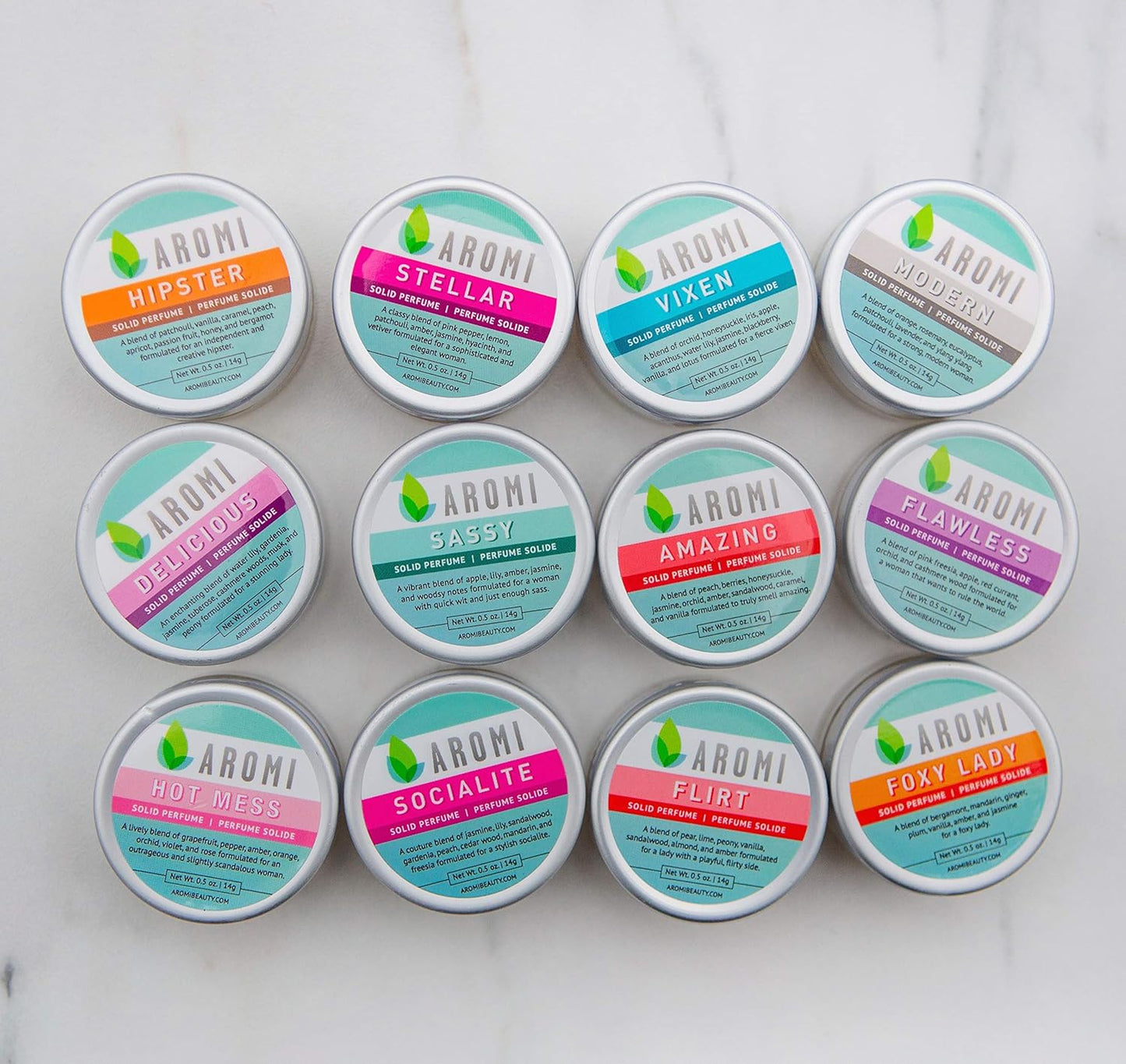 Aromi Socialite Solid Perfume | Sweet, Floral Fragrance, Freesia, Vanilla, Jasmine Scent, Vegan, Cruelty-free, Wax Scent, Travel, Women’s Gift, Handmade (Socialite)