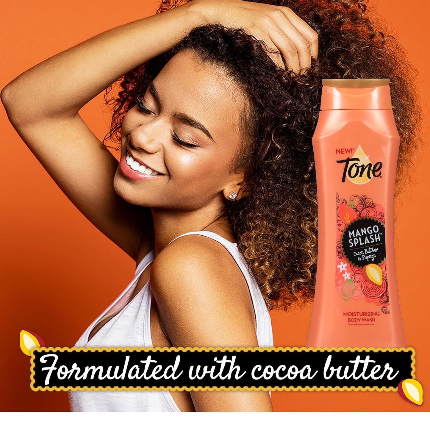 Tone Body Wash, Mango Splash, 16 Ounce (Pack of 6)