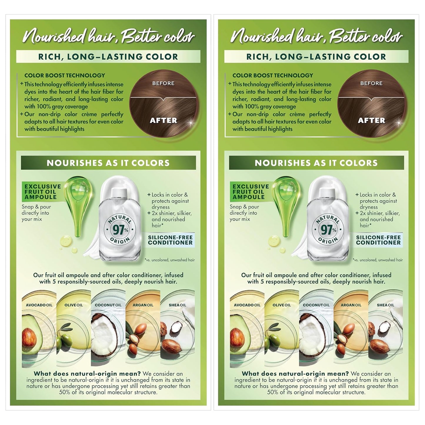 Garnier Hair Color Nutrisse Nourishing Creme, 61 Light Extra Ash Brown (Mochaccino) Permanent Hair Dye, 2 Count (Packaging May Vary)